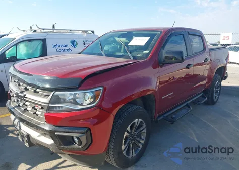 2022 Chevrolet Colorado 2Wd Short Box Z71 z USA, uszkodzony, nr VIN 1GCGSDEN0N1105854